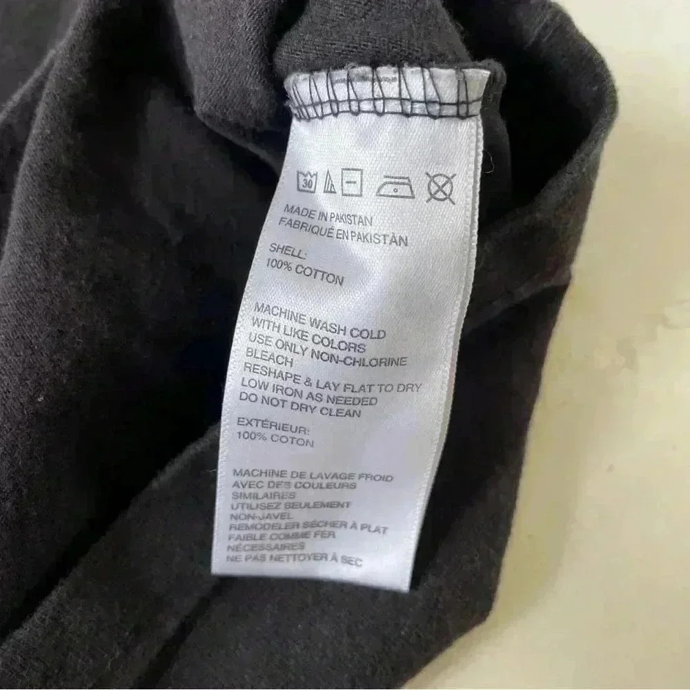 Urban Outfitters Black Pull-Over Short Sleeve Hoodie T-Shirt L - Picture 5 of 8